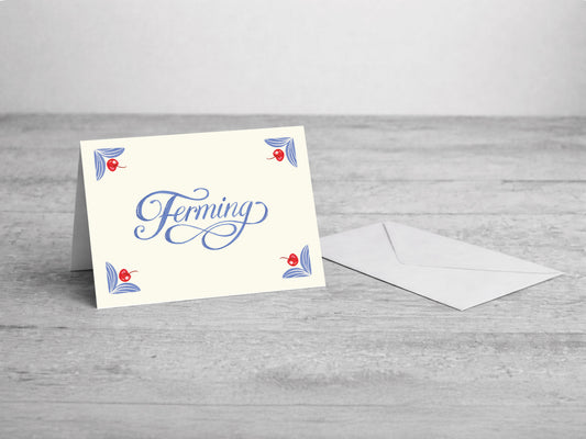Ferming – 17x12 cm – umslag fylgir